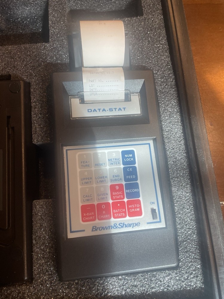 Brown & Sharpe 599-1201 & 599-1300 Data Stat Smart Processor and Printer, w/case