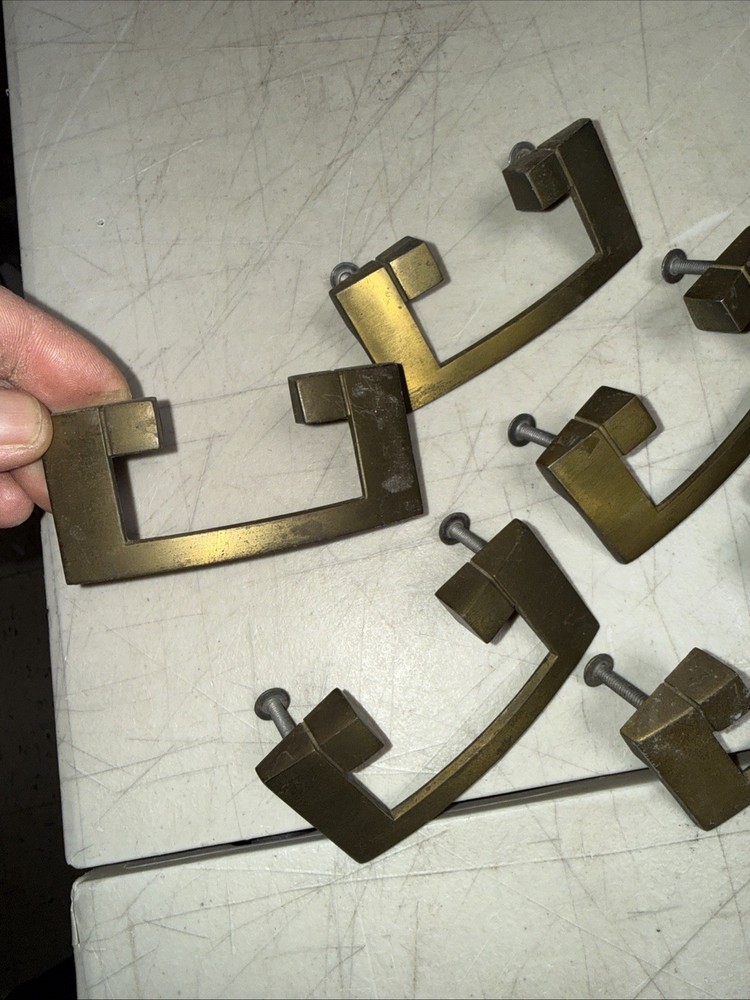 5 PFAFF DRAWER PULLS W/MOUNTING SCREWS FOR SEWING MACHINE TABLE CABINET