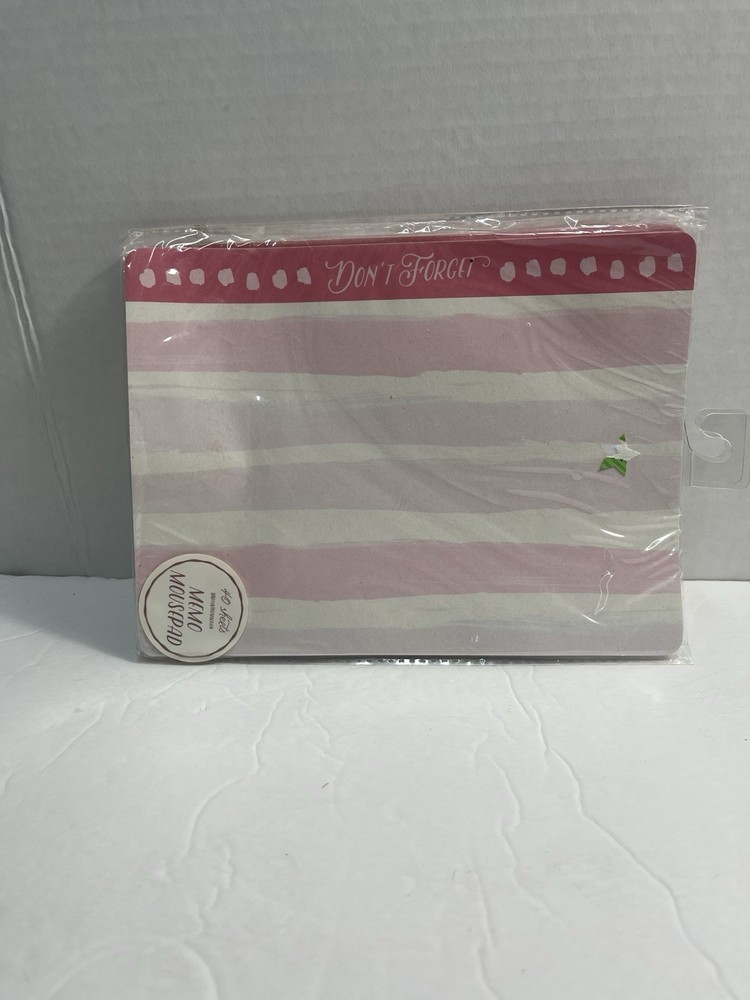 (4) Memo Mouse Pads 40 Sheets EACH "Don't Forget" "Take Note"