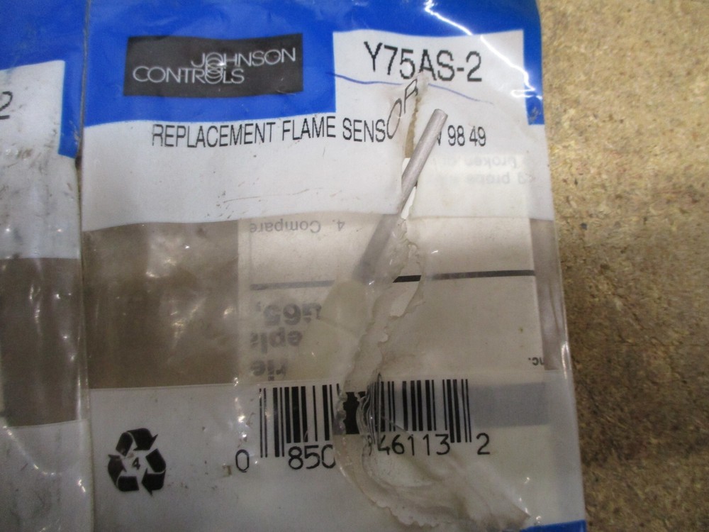 NEW JOHNSON CONTROLS Y75AS-2 REPLACEMENT FLAME SENSOR 3-PACK