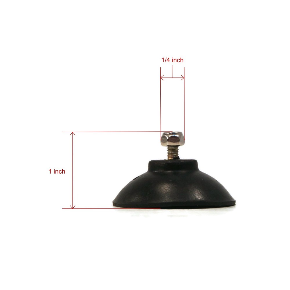 Reacher Rubber Cup Tips with Locknuts for Picking Up Trash & Debris While Mowing