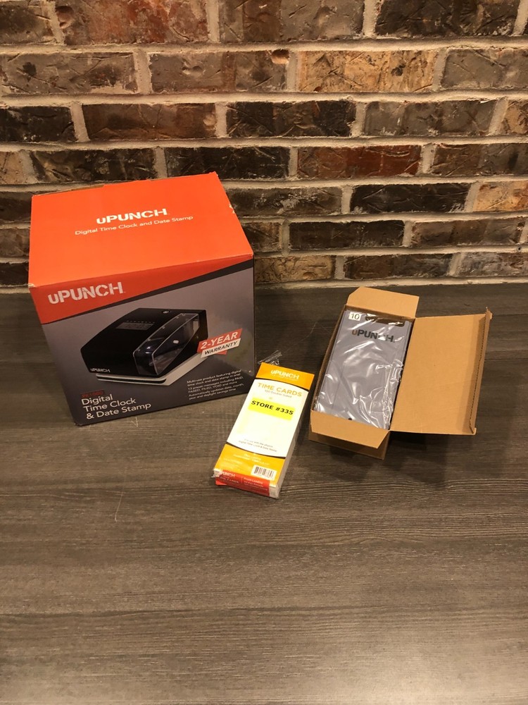uPUNCH Digital Time Clock And Date Stamp Bundle