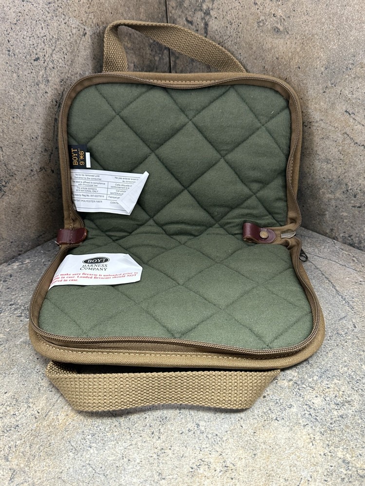 Boyt Harness Rectangular Handgun Case 9"x6" Khaki PP64 0PP640006