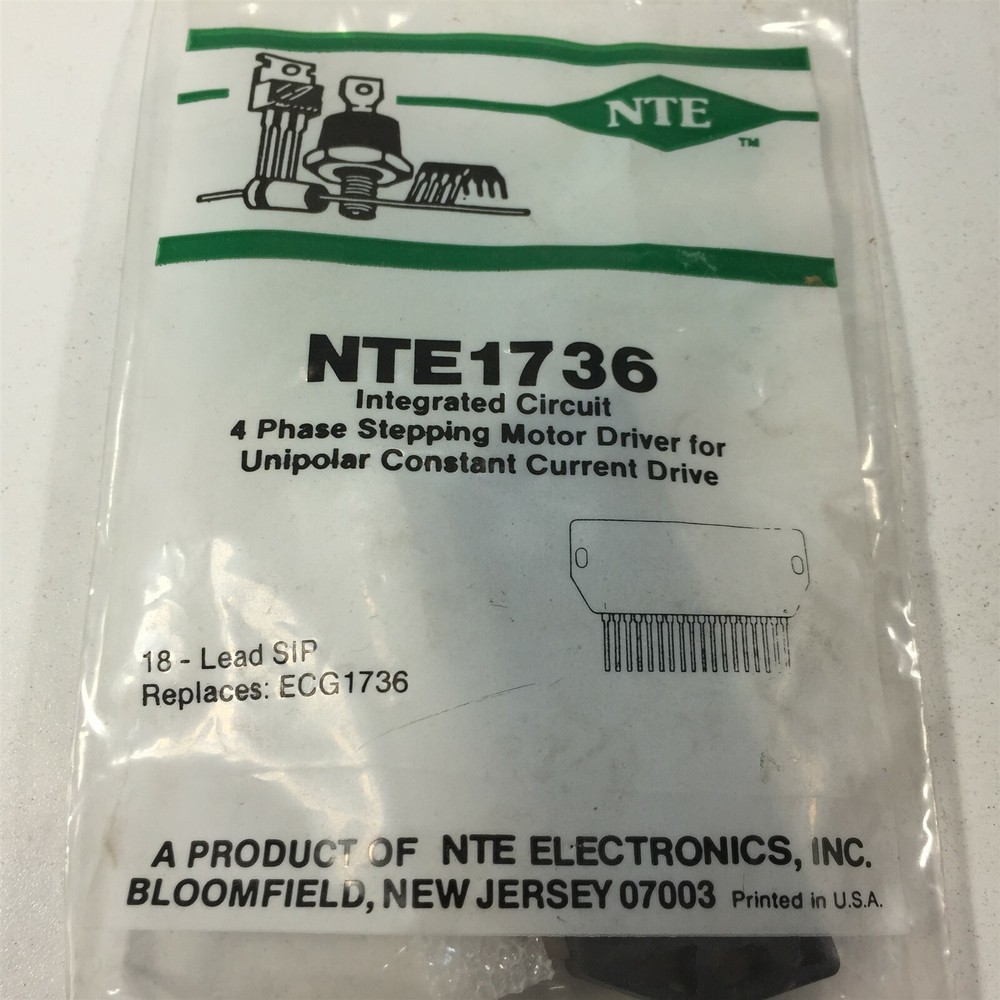 (1) NTE NTE1736 Integrated Circuit Module, 4−Phase Stepping Motor Driver