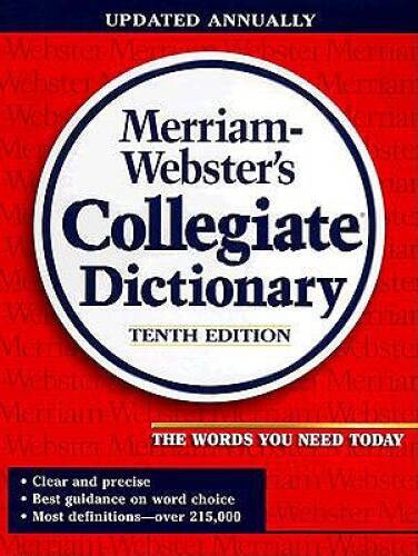 Merriam-Webster's Collegiate Dictionary - Hardcover By Merriam-Webster - GOOD