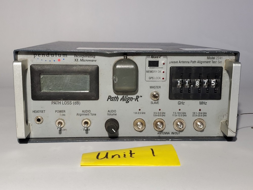 Set Of Two Pendulum 2241 PATH ALIGN-R Microwave Antenna Path Alignment Test Set