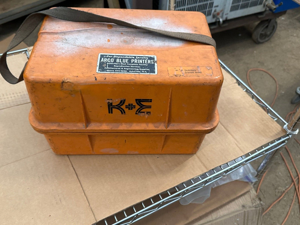 K&E Builders Transit Level w/Case, Plumb Bob, Tools