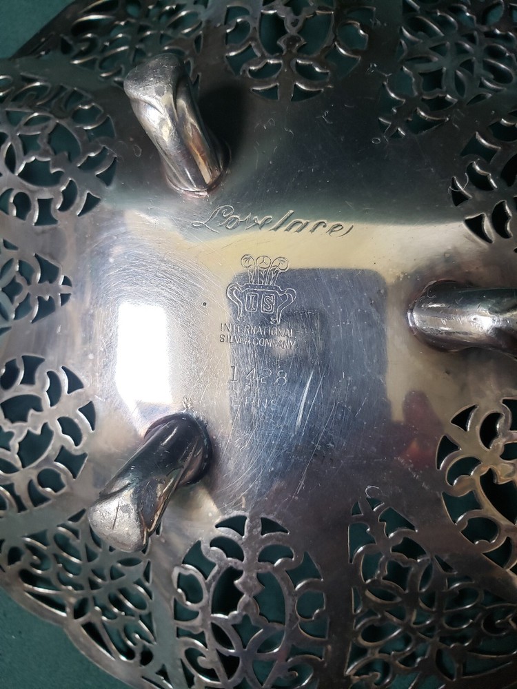 Vintage Lovelace International Silver Co. Candy Dish EPNS #1428