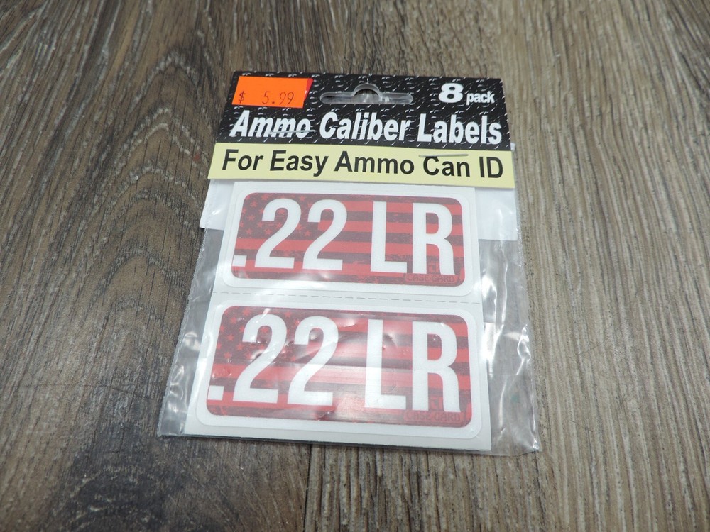 MTM Ammo Can Caliber Labels 8 Pack .22LR CL22