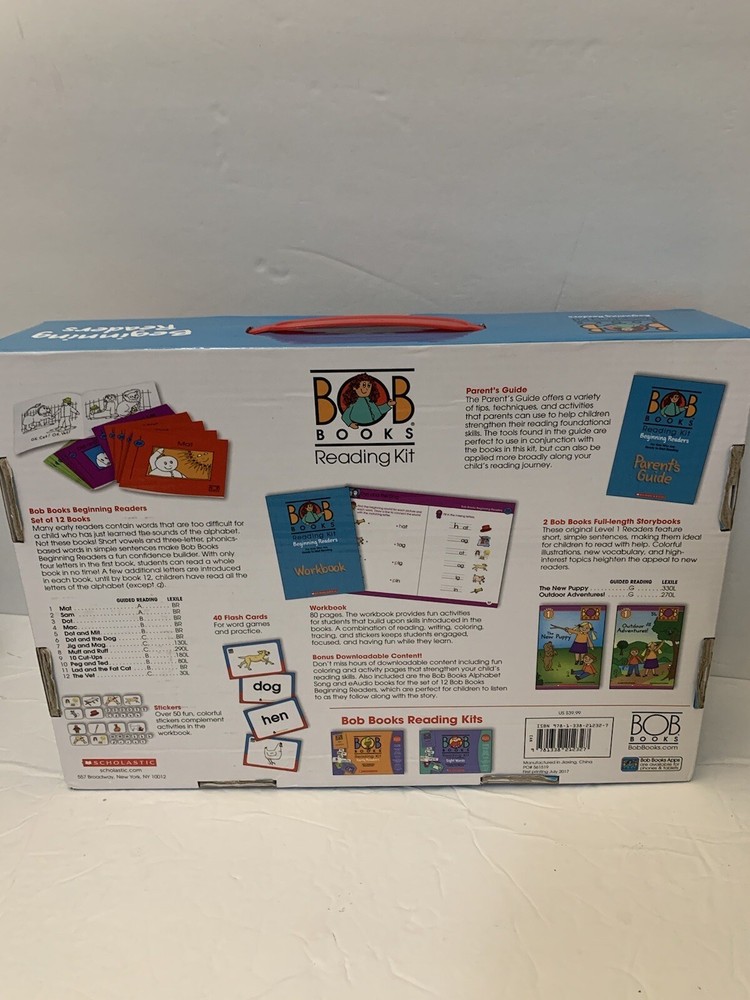 Bob Books Scholastic Reading Kit Beginning Readers Sight Words Educational