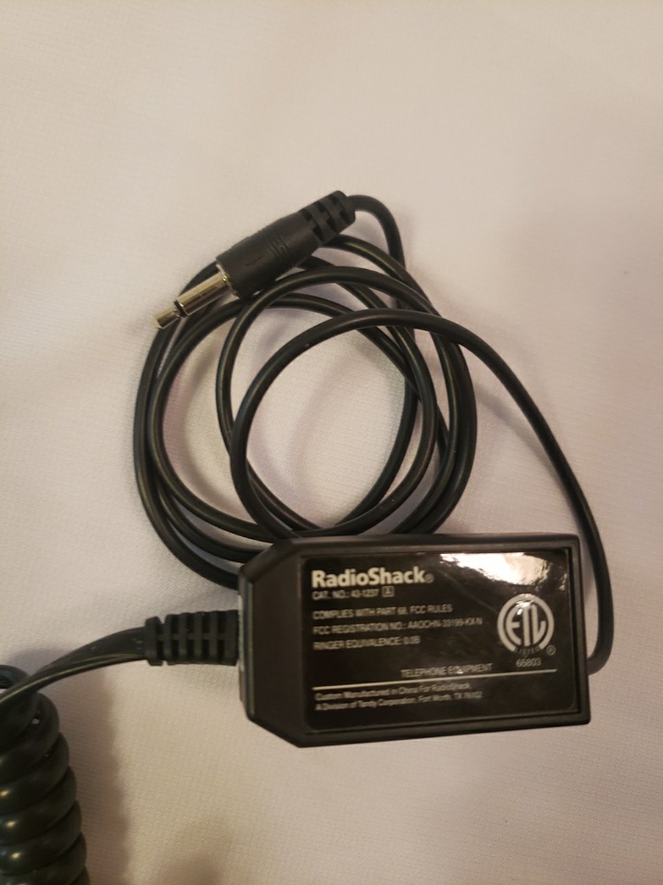 RadioShack 43-1237 Telephone Handset Recording Control