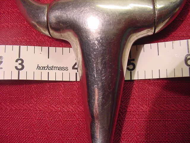 Eldonian Stainless Steel 4.5" Solid Mouth Thick Eggbutt Single Joint Snaffle Bit