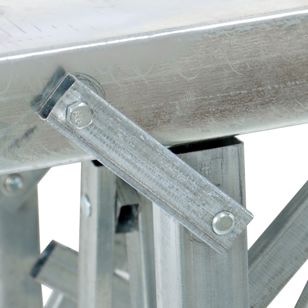 LABLT 1.8m Scaffolding, Adjustable Work Platform Scaffold Tower Ladder Stool