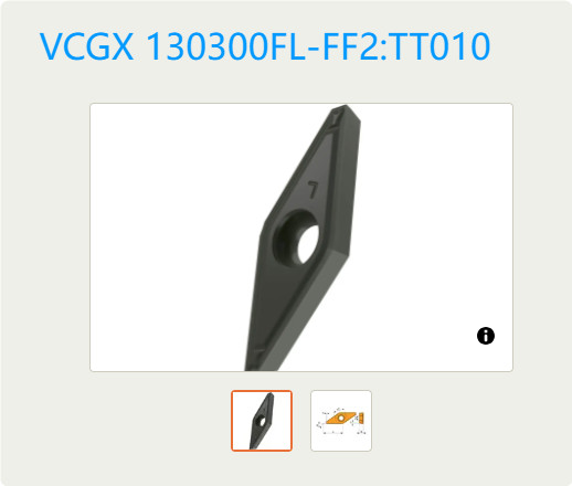 10      PCS       ORIGINAL        INSERTS       VCGX 130300FL-FF2:TT010
