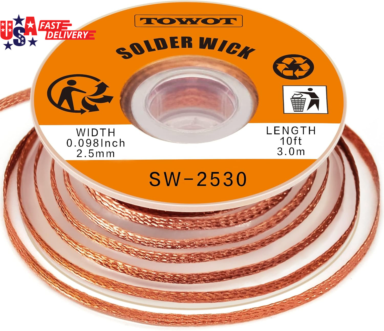 Solder Wick & Solder Wire & Solder Sucker Used to Remove the Solder and Disassem