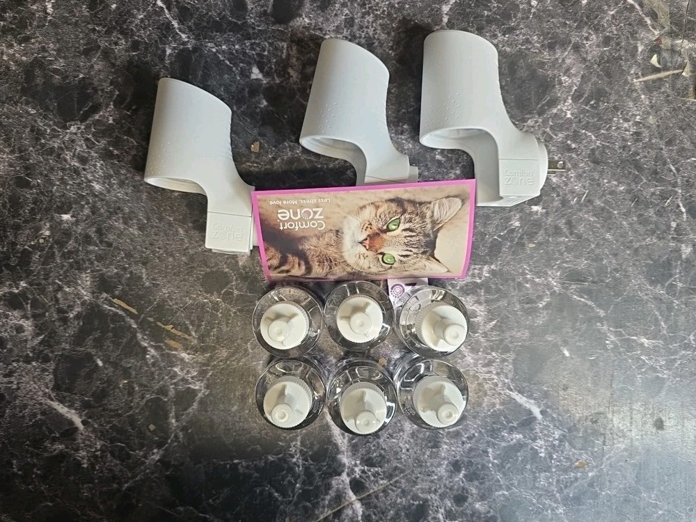 Comfort Zone Multi-Cat Calming Kit Value Pack (3 Diffusers, 6 Refills) - New