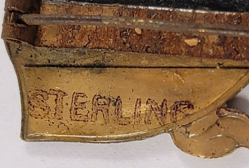 VINTAGE WWII US AAF AIR TRAINING COMMAND UNIT CREST STERLING SILVER PINBACK