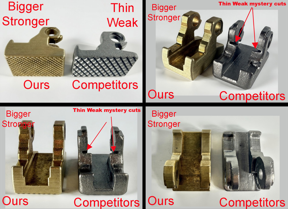 For Leatherman Wave +, BRASS Hammer Head Mod, Modification, CNC Made,Locking,CAD