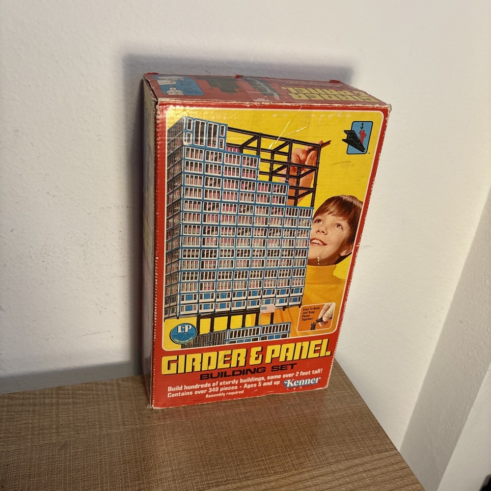Vintage 1970s Kenner beam and panel construction set