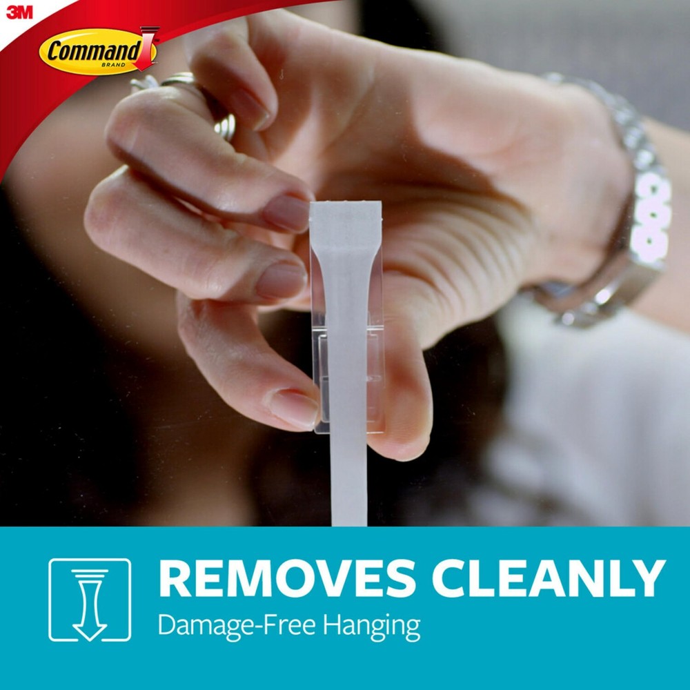 Command 5 lb Large Water-Resistant Refill Strips, 4 Reuse Large, Blue