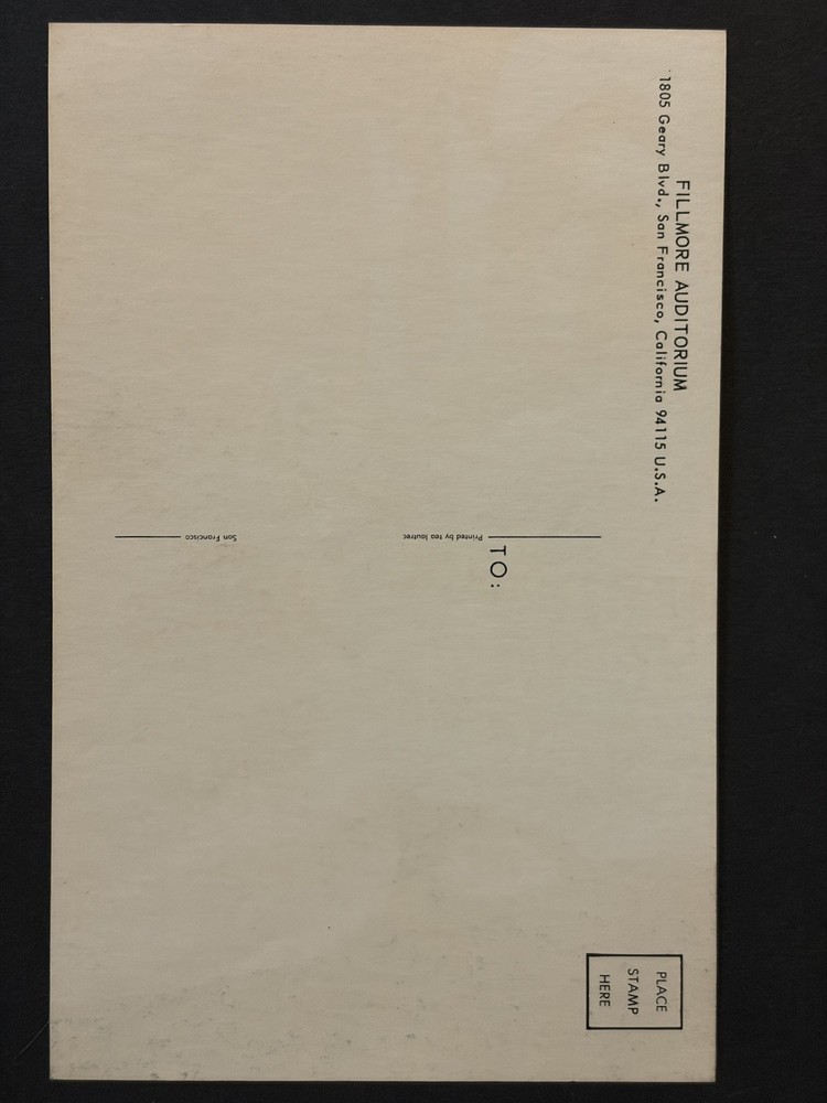 Original 1968 Conklin Albert King Canned Heat Postcard BG126-PC Poster Series