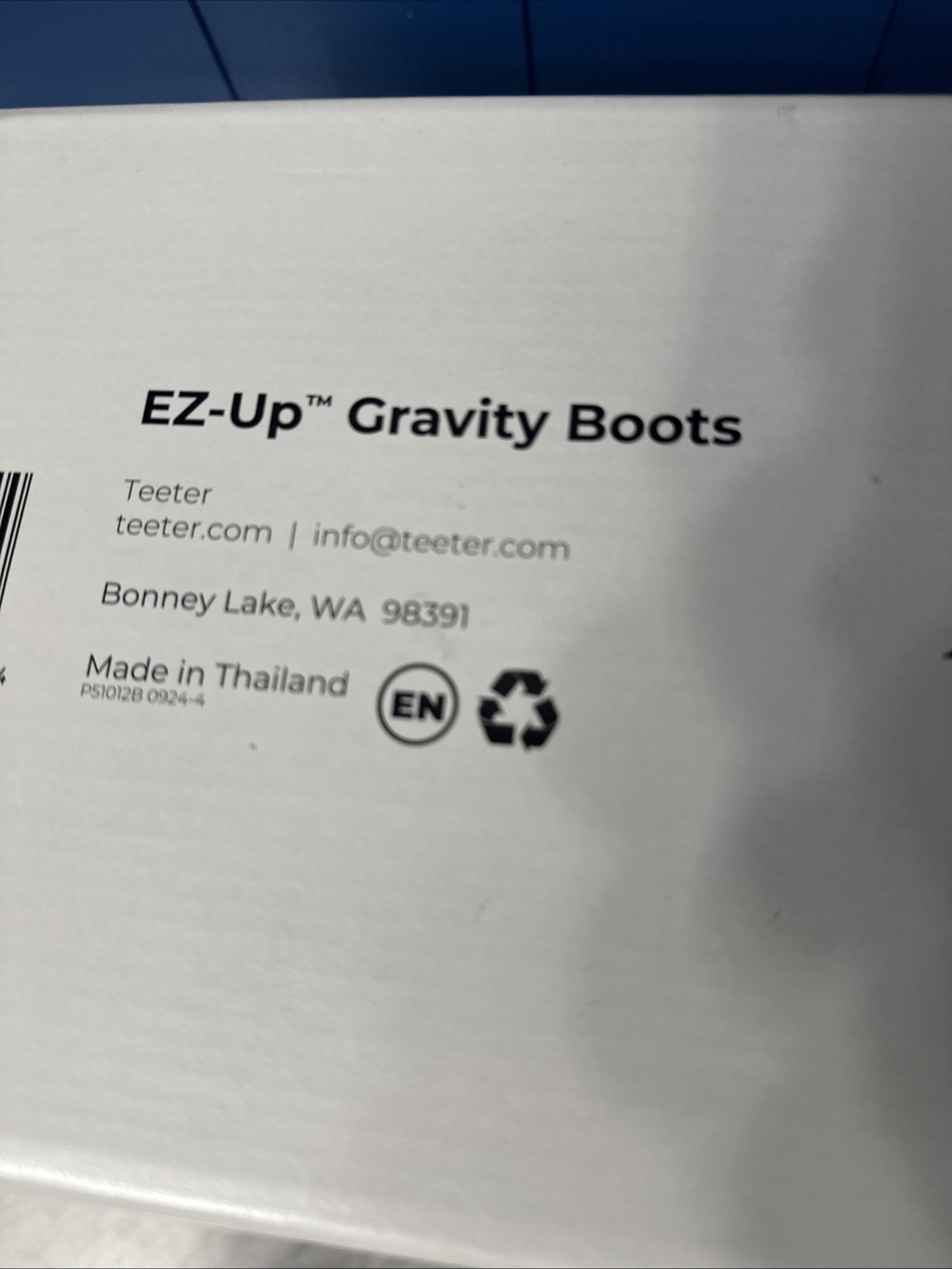 Teeter EZ-Up Gravity Boots for Inversion Decompression Stretching OPEN BOX