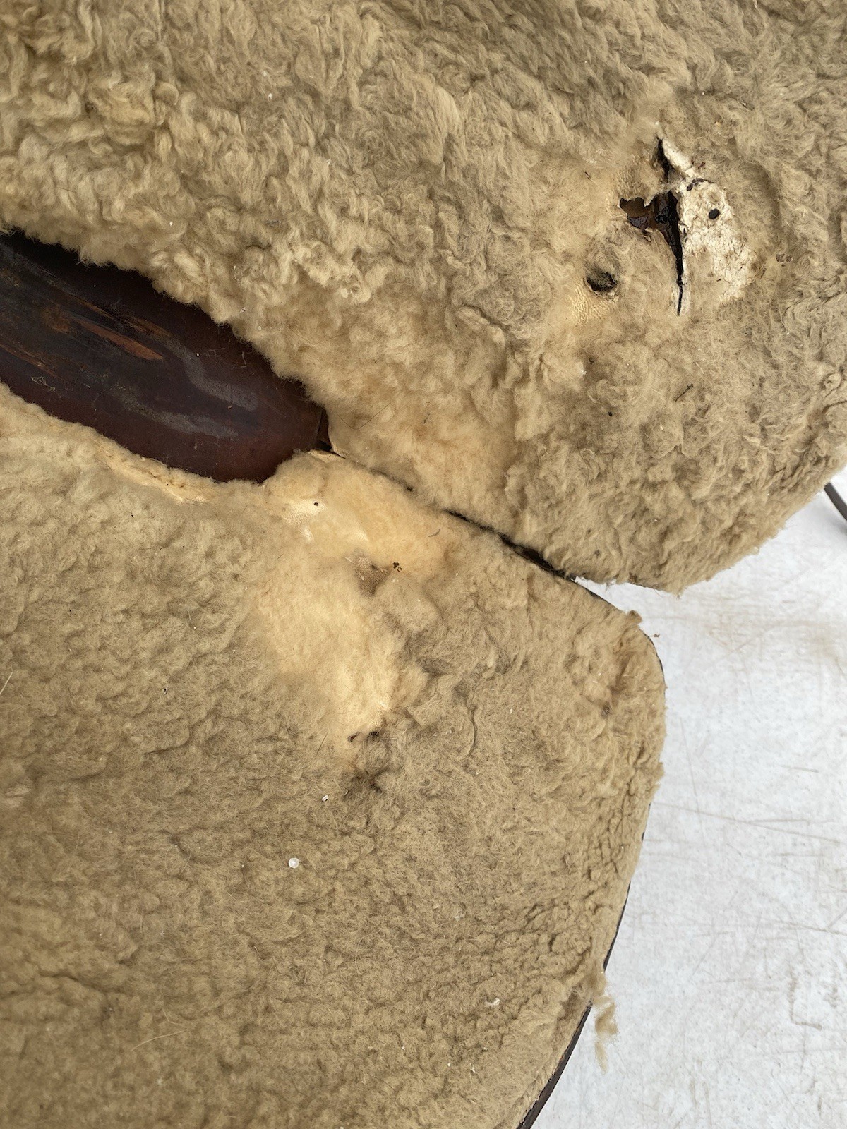 Antique/Vintage 14.5" Texas Tanning / TexTan slick seat roping saddle