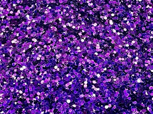 "Royalty" Purple Glitter Medium Cut