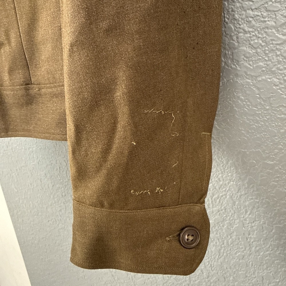 VTG WWII US Army Air Force Wool Field Jacket 36s Training Command Patch 13th Arm