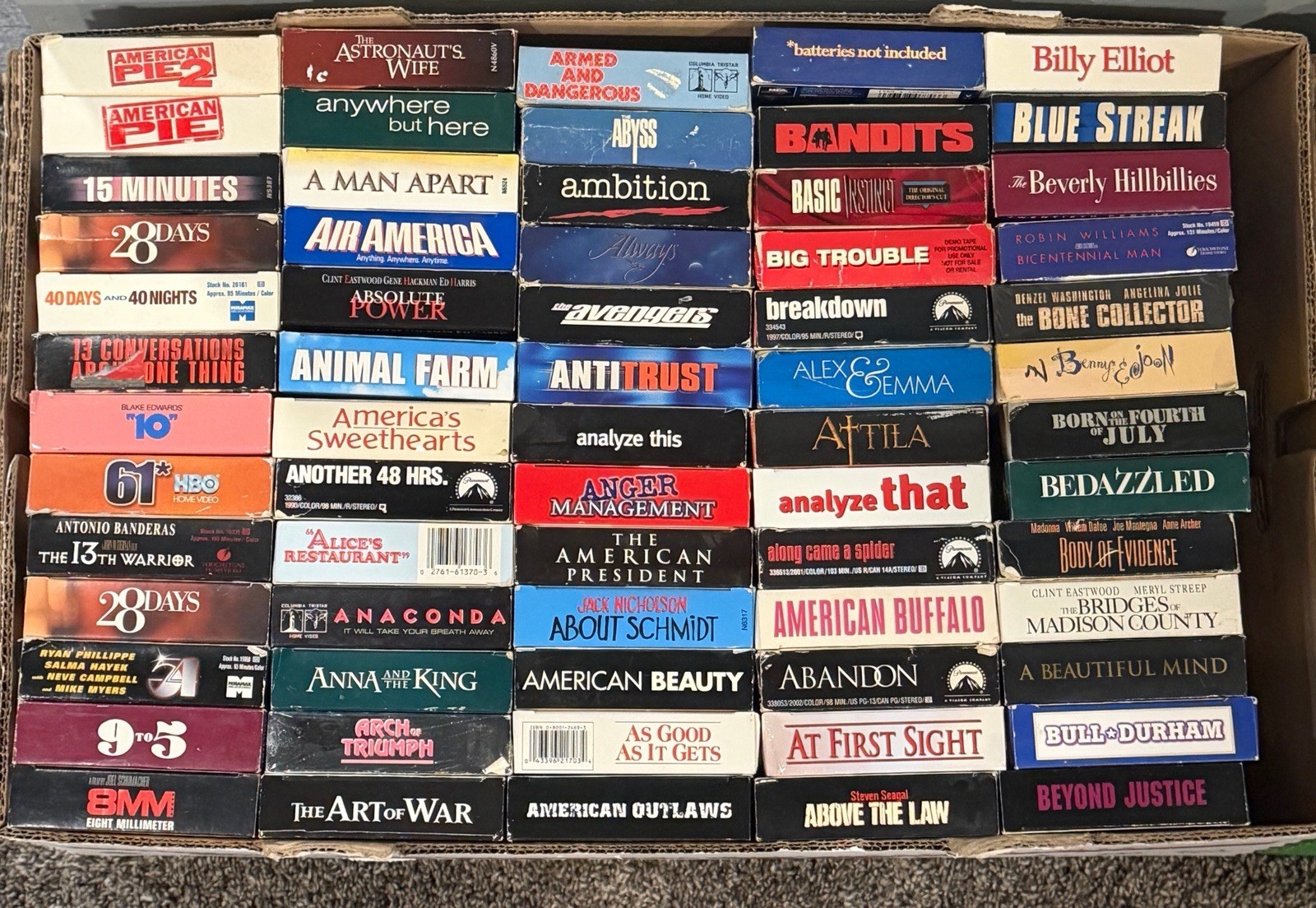 Pick 6 VHS Movies- Build Your Own Lot! Choose Titles- Buy More & Save- 90s Retro