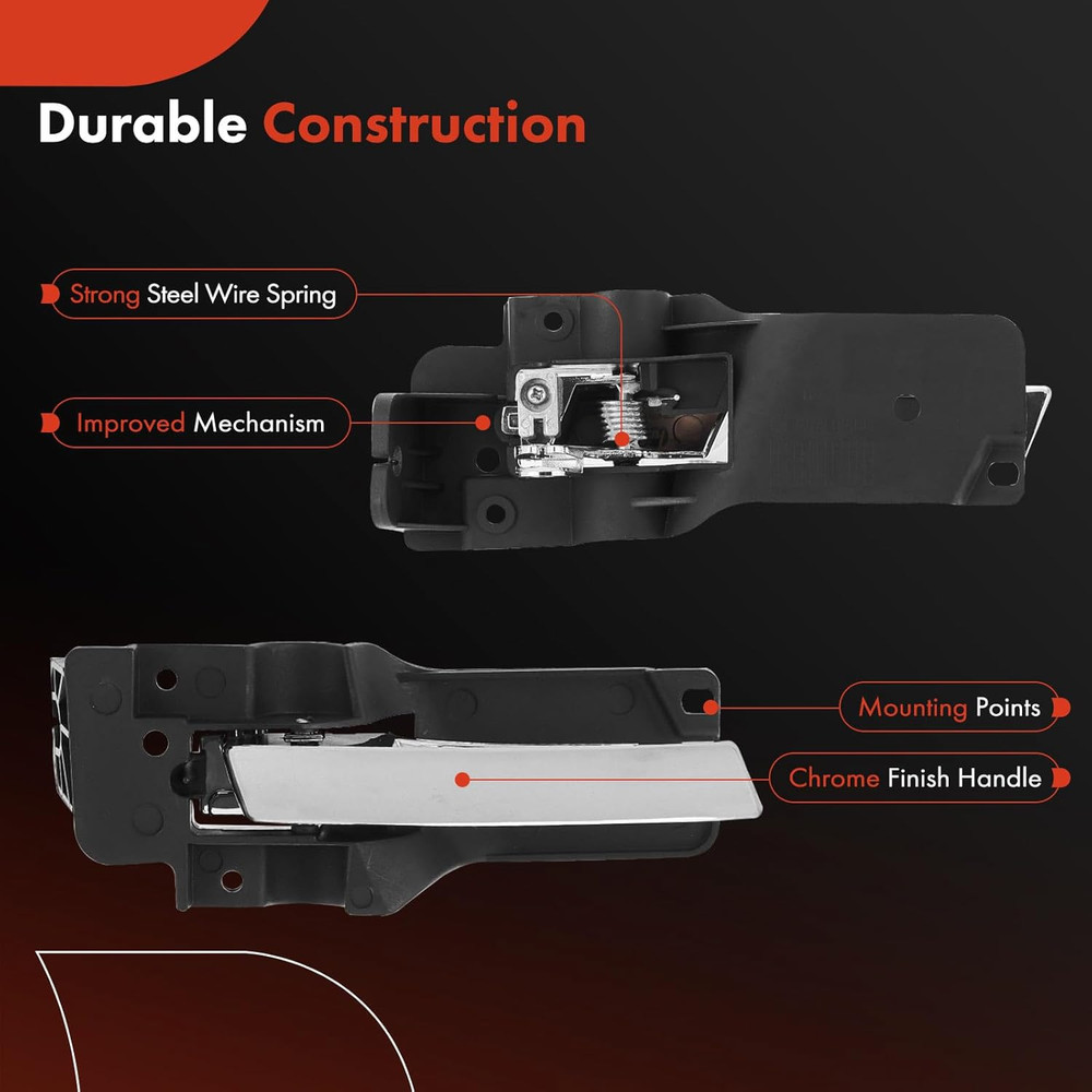 Front Right Passenger Side Interior Door Handle - Compatible with Dodge Grand Ca