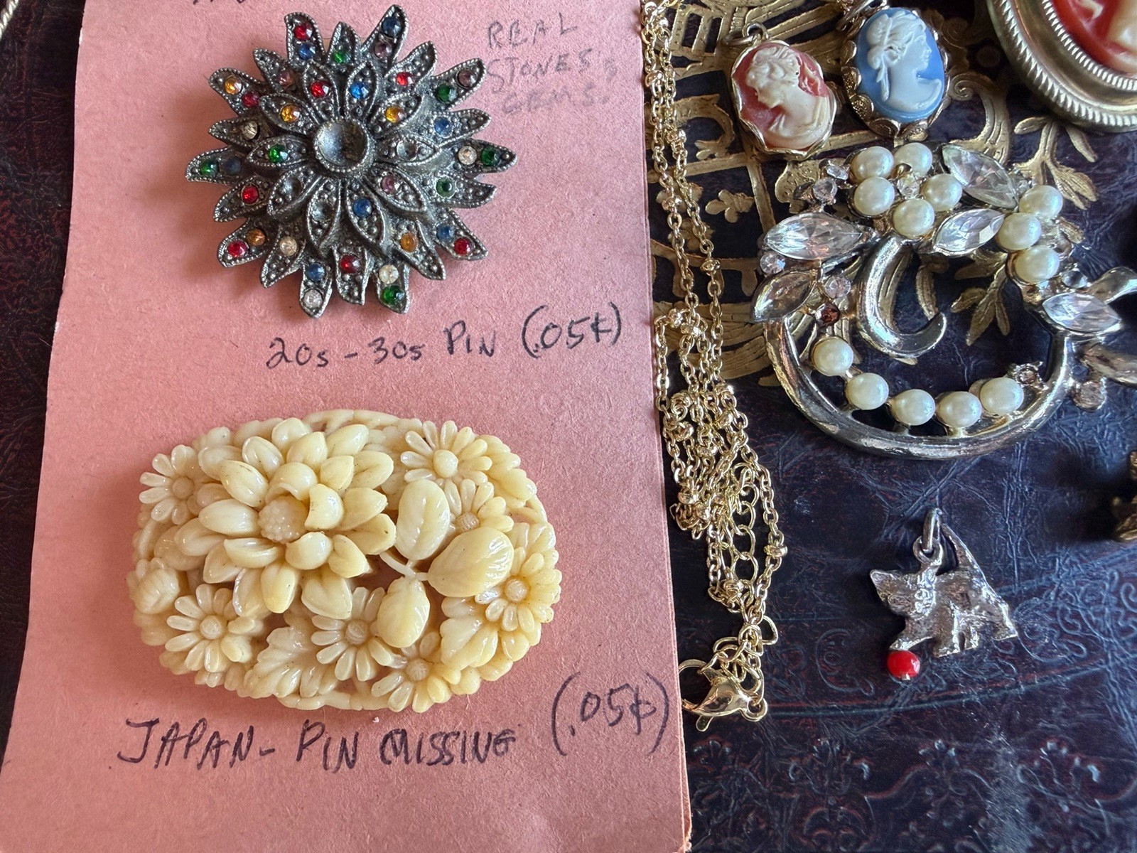 Victorian To Vintage Jewelry Lot Gold Filled And Sterling Some For Repair Craft