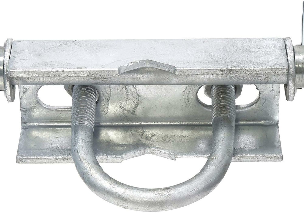 Chain Link Double Wheel Carrier w/ 8" Solid Rubber Wheels for Sliding Gates