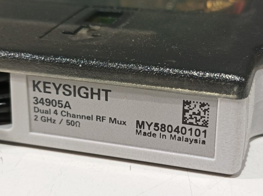 Keysight 34905A, Dual 4-Channel RF Multiplexer Module, 2GHz, 50ohm #