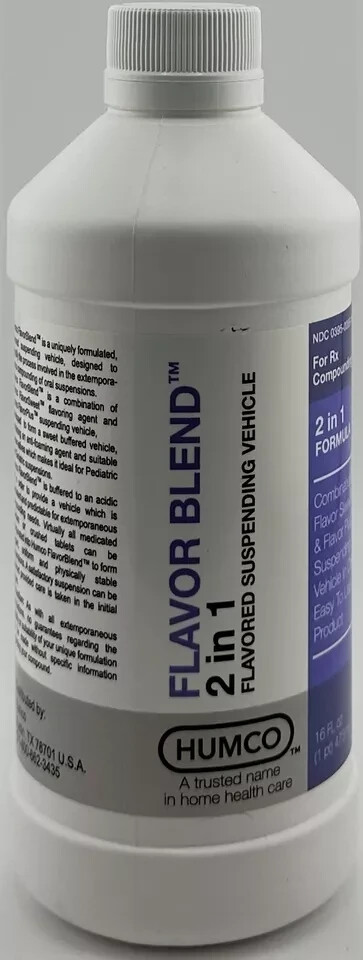 Humco FLAVOR BLEND 16 oz FLAVORED PLUS SUSPENDING VEHICLE (2 IN 1) EXP. 03/2026