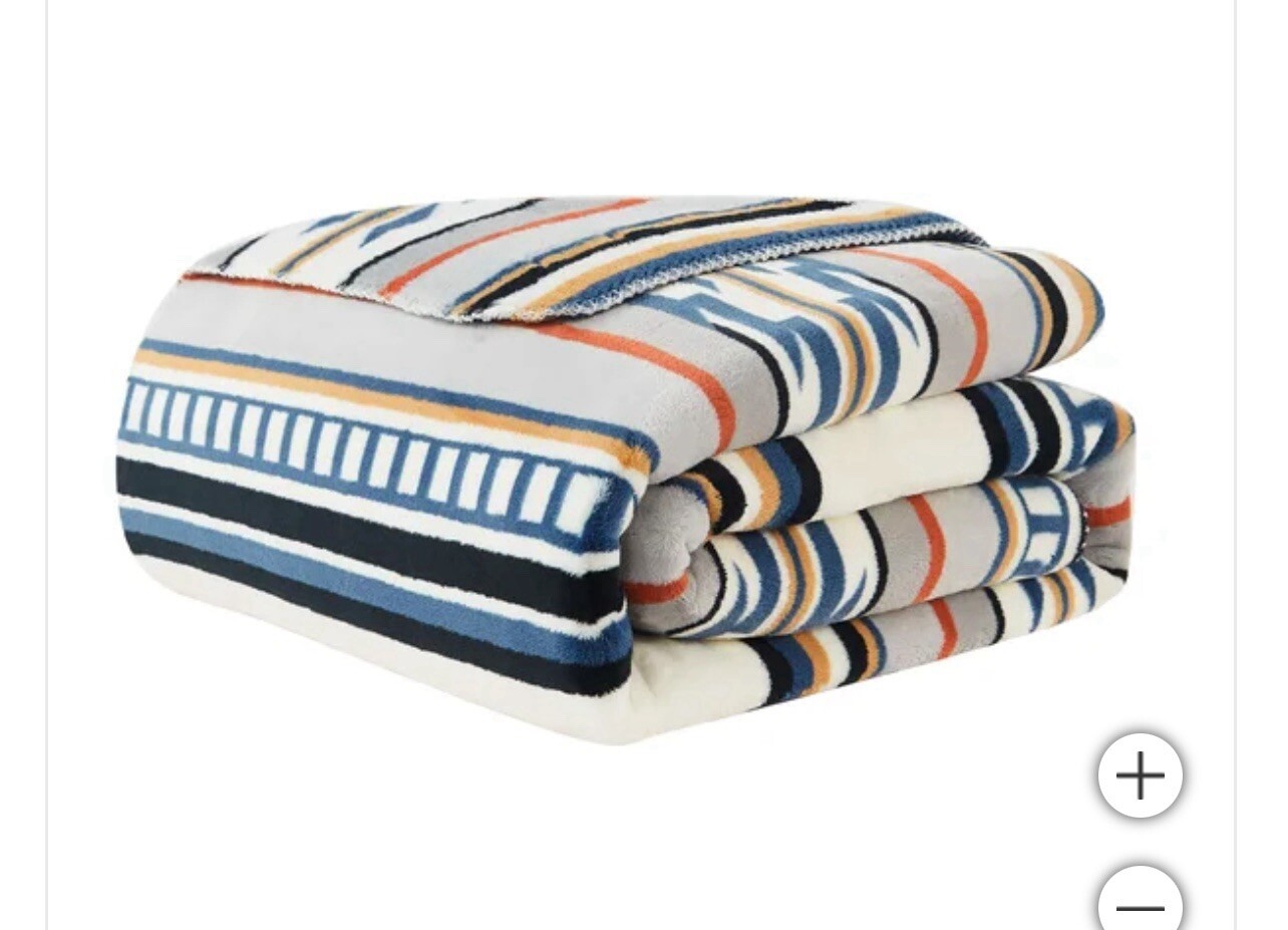 Pendleton Plush Throw Soft Plush Pinto 100% Polyester 50" x 70" New