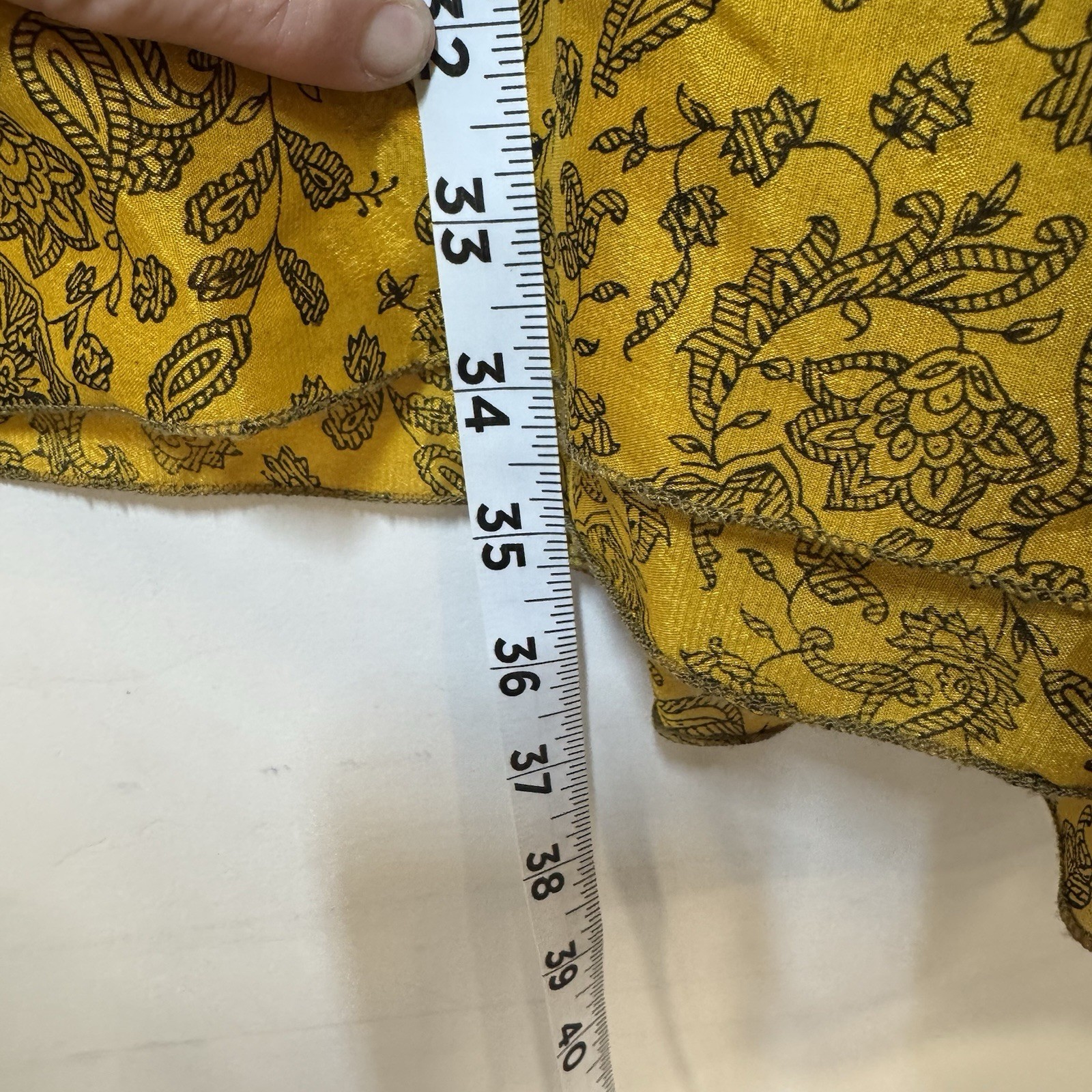 Y2K Urban Nomad Festival True Wrap Maxi Skirt 100% Silk Hippie Boho Gypsie Flowy