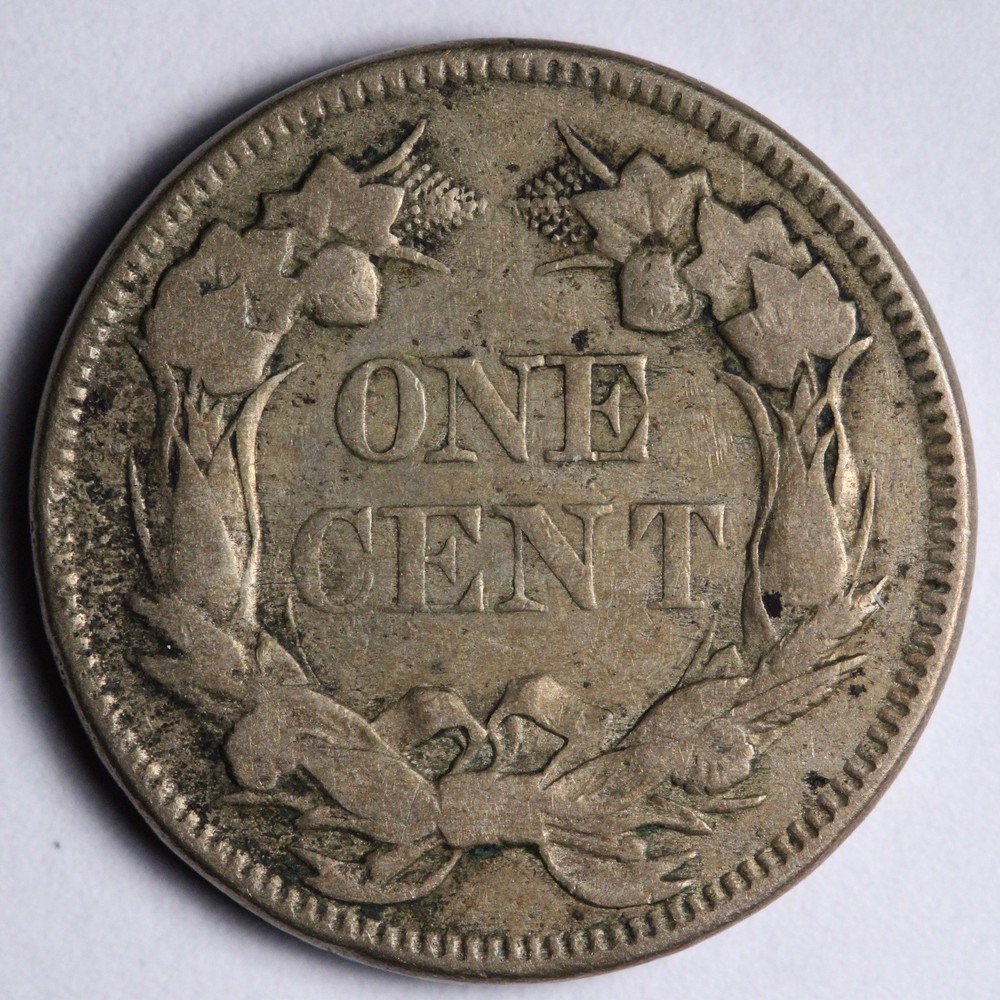 1857 Flying Eagle Cent Penny FINE MPD E186 GJTY