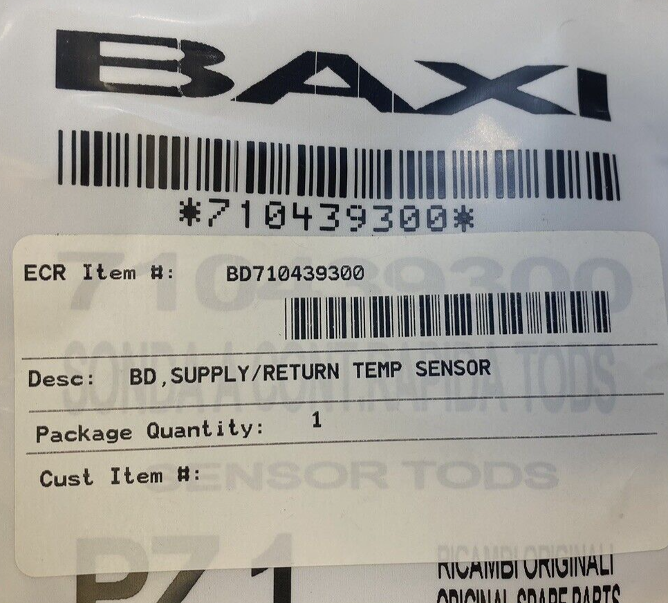 Baxi Temp. Sensor BD710439300