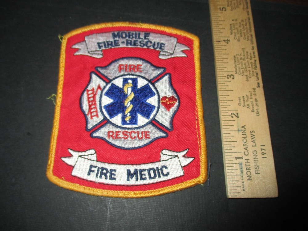 Mobile, Alabama Fire Rescue FIRE MEDIC patch
