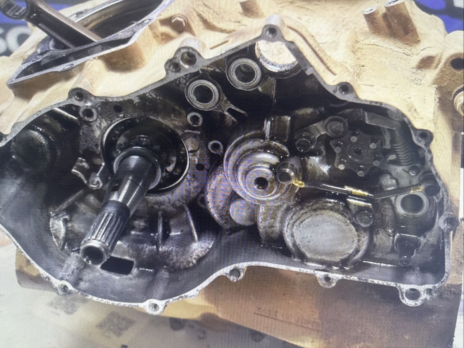 S1-4 Lower Engine Motor Crank Case 99 Yamaha Big Bear YFM 350 1999 ATV 2x4 Quad