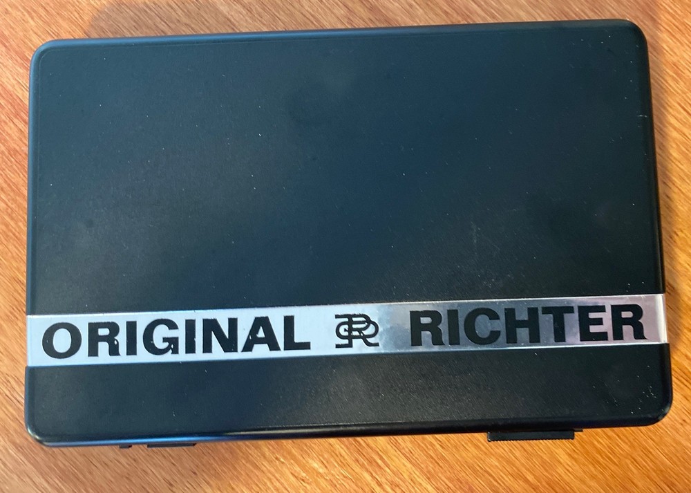 DRAFTING DRAWING SET ORIGINAL RICHTER VINTAGE COMPASSES & Tips