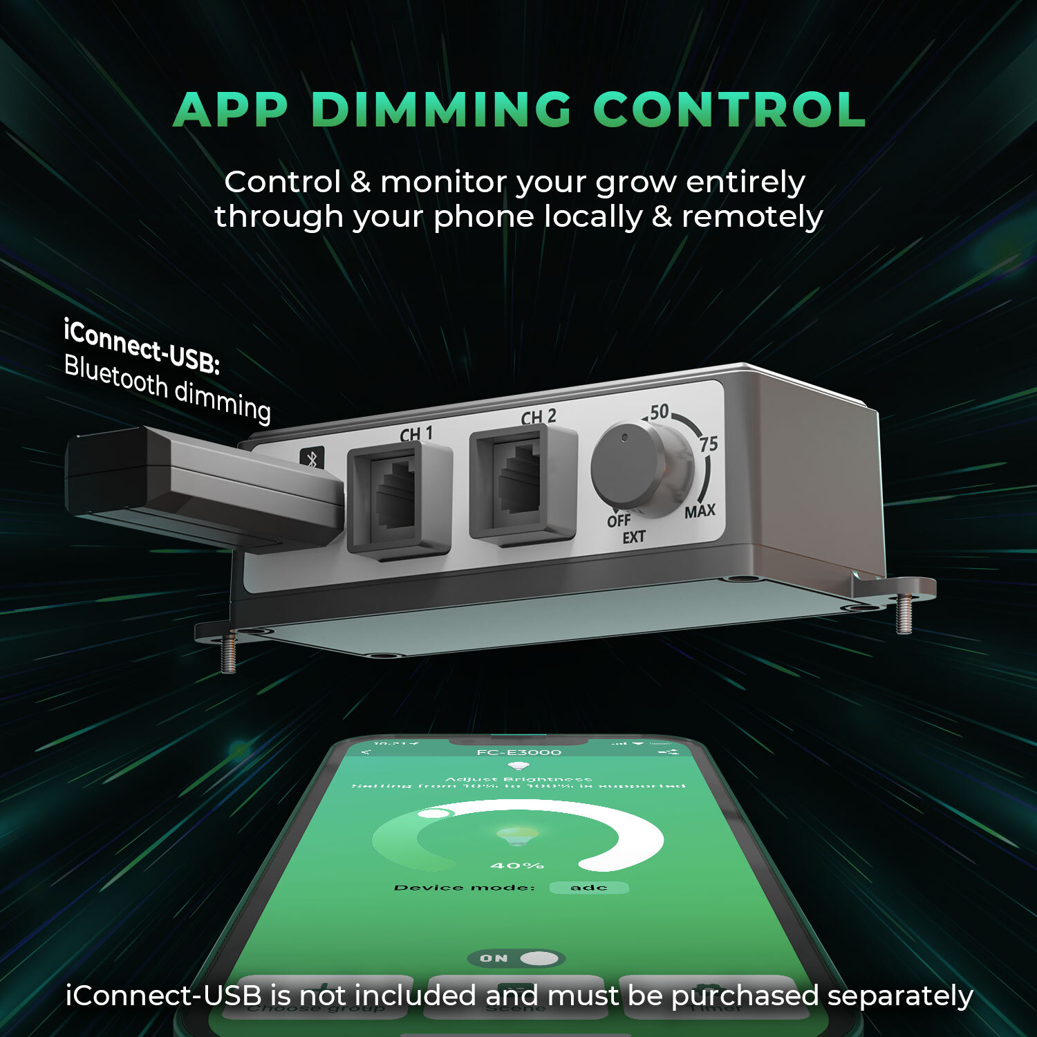 MARS HYDRO FC-E3000 300W LED Grow Light Bars 3X3ft for Indoor Plant Flower Veg