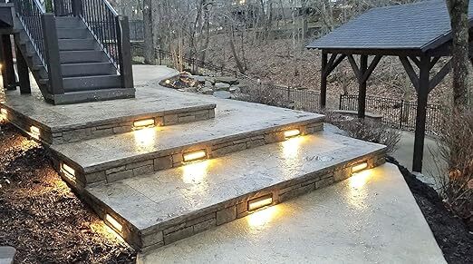 Step Insert for Concrete Steps, Porches, Risers- 8" Fieldstone Ledge Cantilever