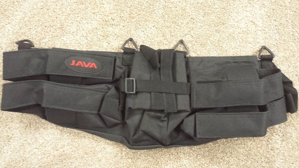 4+1 JAVA Black Paintball Pack Harness
