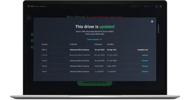 AVG Driver Updater 3 Devices 1 Year Subscription (Windows Only) Deliver by EMAIL
