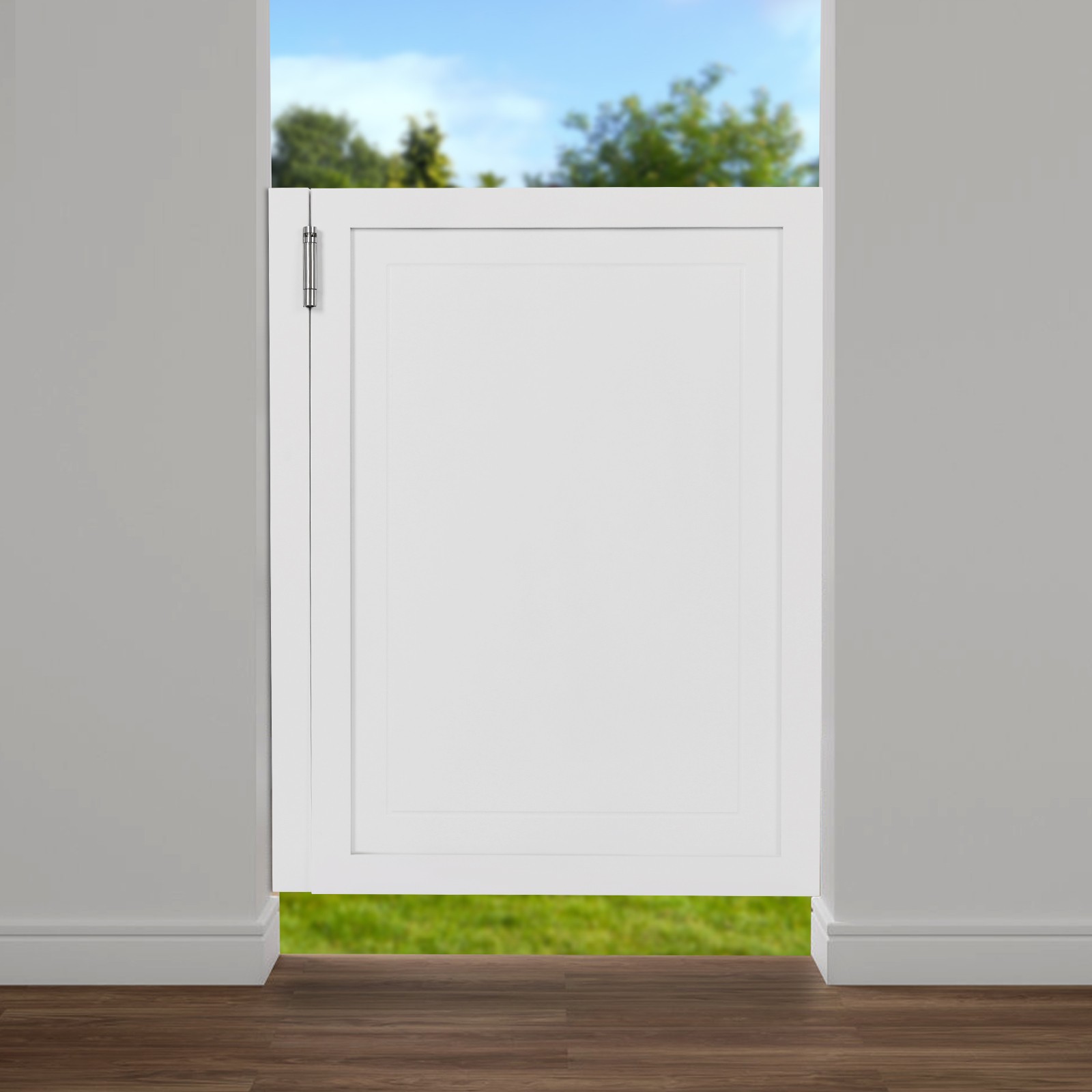 Wooden Partition Door Half-waist Close Partition Doors with Hinges for Entrance