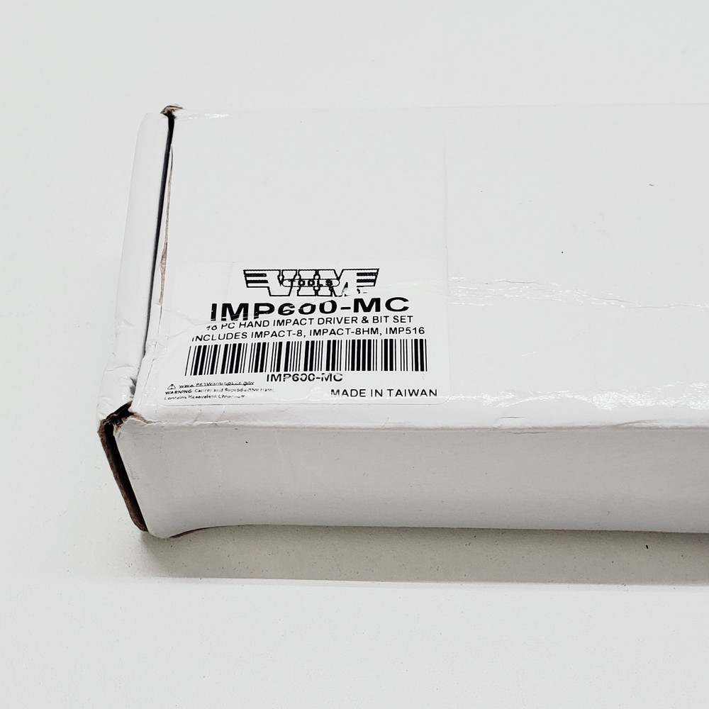 VIM Tools IMP600-MC Hand Impact Driver with 16 Impact Bits