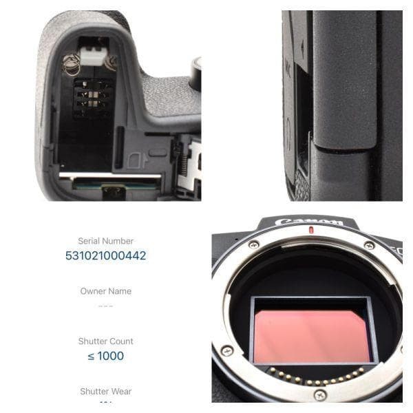 Canon EOS RP Mirrorless Camera Under 1000 Shutter Count Excellent Condition