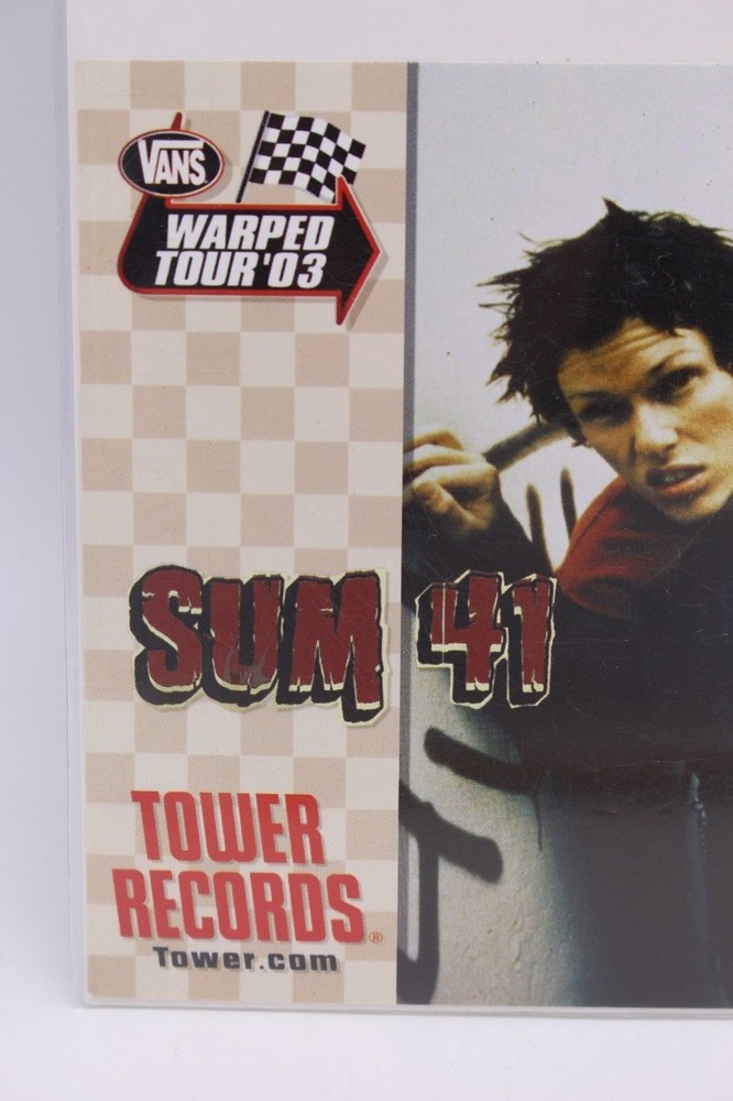 VANS WARPED TOUR SUM 41 2016 HANDBILL